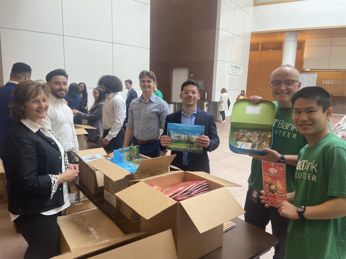 Thanks to a donation from our friends at Little Passports, United Way of Coastal and Western CT was able to lead a volunteer event with over 25 volunteers from M&amp;T Bank. Volunteers filled 500 suitcases full of books and goodies from Little Passports.