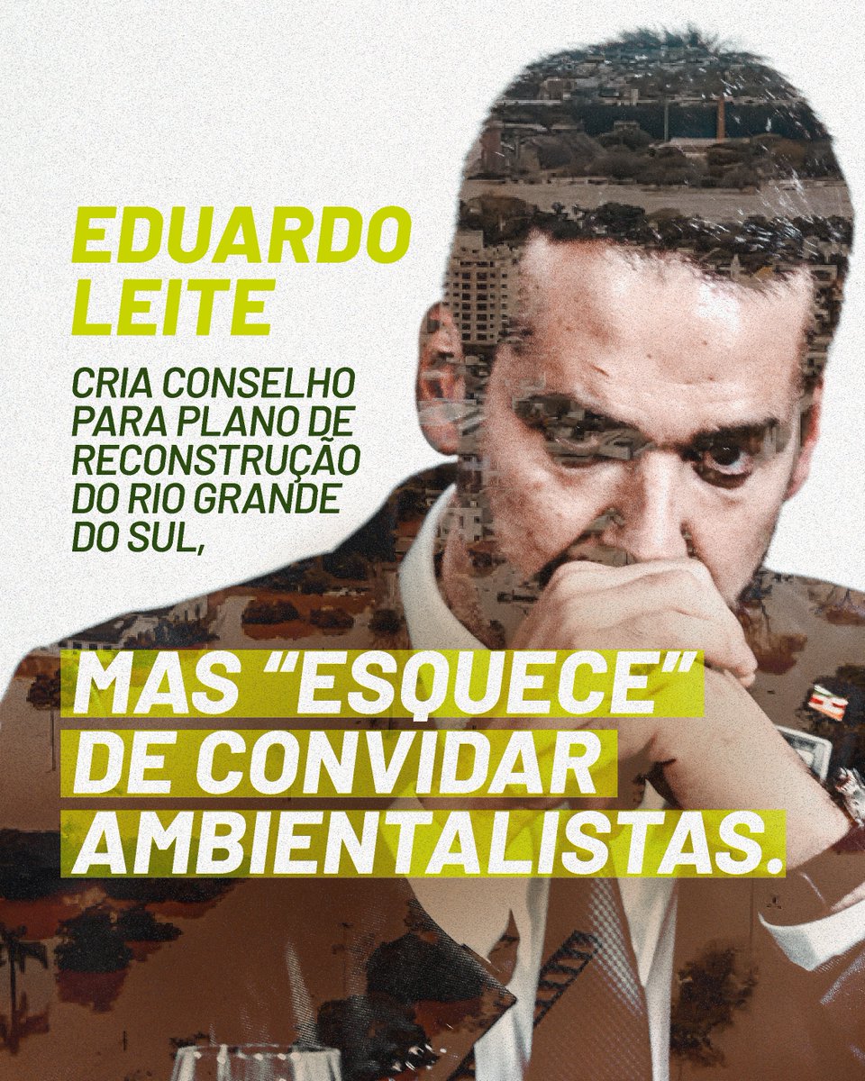 obsclima's tweet photo. O governador Eduardo Leite criou o Conselho do Plano Rio Grande. Porém, dos 178 membros, apenas 4 têm relação com o meio ambiente. Especialistas e ambientalistas foram excluídos, enquanto empresários e setores que contribuíram para a crise dominam o grupo. #NegacionismoMata https://t.co/BVsTsXSBJ8
