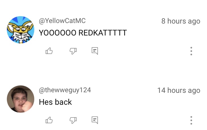RedkatsGaming's tweet photo. Thank you for all your lovely messages left on last night’s video. Made me feel like a superhero returning to his suit 😂

After years of inactivity and changes of content, I still have a little wholesome community and that is amazing 🧡 https://t.co/DdCBGQV3n8