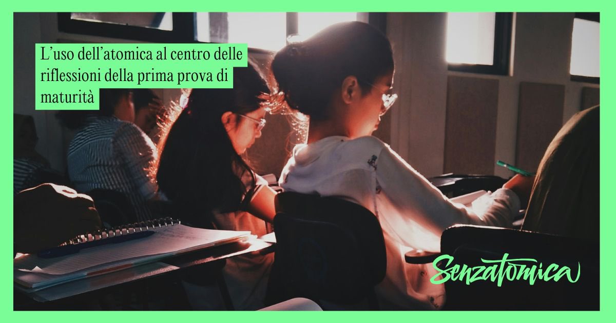 I maturandi hanno trovato oggi fra le tracce ministeriali un testo tratto da ‘Storia d’Europa’ di Giuseppe Galasso, un invito a riflettere sulla catastrofe che porterebbe l’uso di #arminucleari. In bocca al lupo a tutti i maturandi, protagonisti del futuro cambiamento #maturità