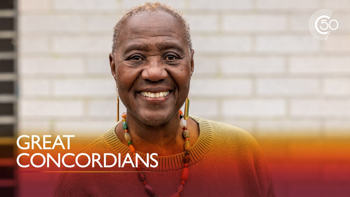 ConcordiaAlumni's tweet photo. 🌟 Introducing our first Great Concordian! One of 50 distinguished #CUalumni to celebrate @Concordia's 50th! 👏Meet alumna @myrnalashley, a distinguished academic and advocate celebrated for her impactful community work. https://t.co/6KMpdQ9efG
#Montreal #CUpride #Concordia50 https://t.co/p2Wn39AQzZ
