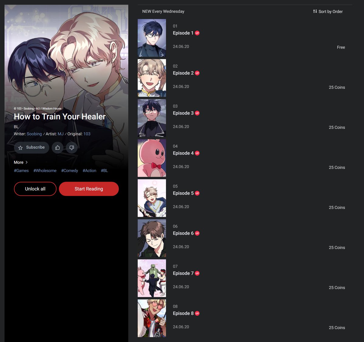 <<뉴비 키워서 갈아먹기>> 웹툰이 레진 US에 런칭했다는 소식 알려드리며..🤭 항상 정식사이트에서 감상해주시는 독자분들께 감사드립니다! 
lezhinus.com/en/comic/heale…