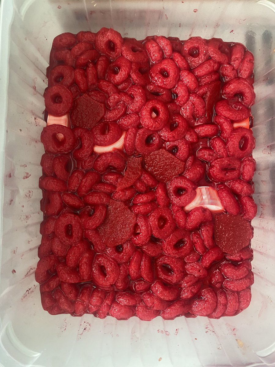 MsWardPBIS's tweet photo. We made models of blood to show the four main components: red blood cells, white blood cells, plasma and platelets 🩸 #science #model #biology https://t.co/SdfPWGm6zv