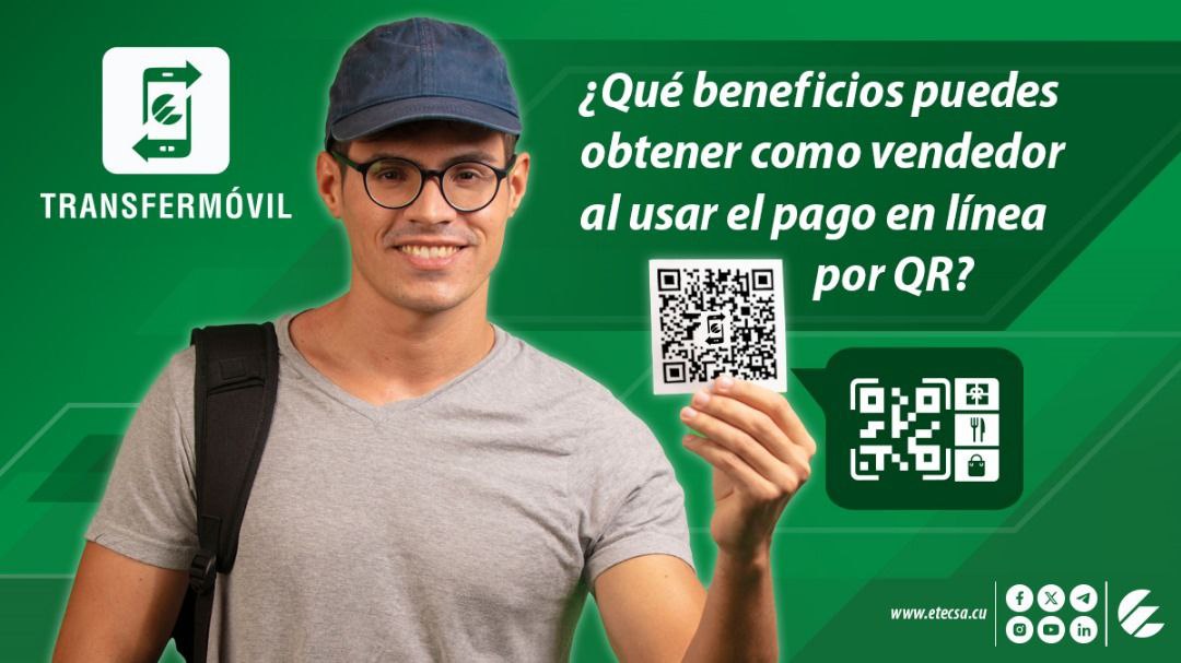 Con el #PagoEnLínea 📲 por #QR:
👉Evitas los arqueos de caja
👉Minimizas el manejo de efectivo
👉El módulo de gestión #MiTransfer visualiza tus operaciones
👉Agiliza tus venta
👉Funciona para clientes de #Transfermóvil y para no bancarizados con el #monederoMiTransfer