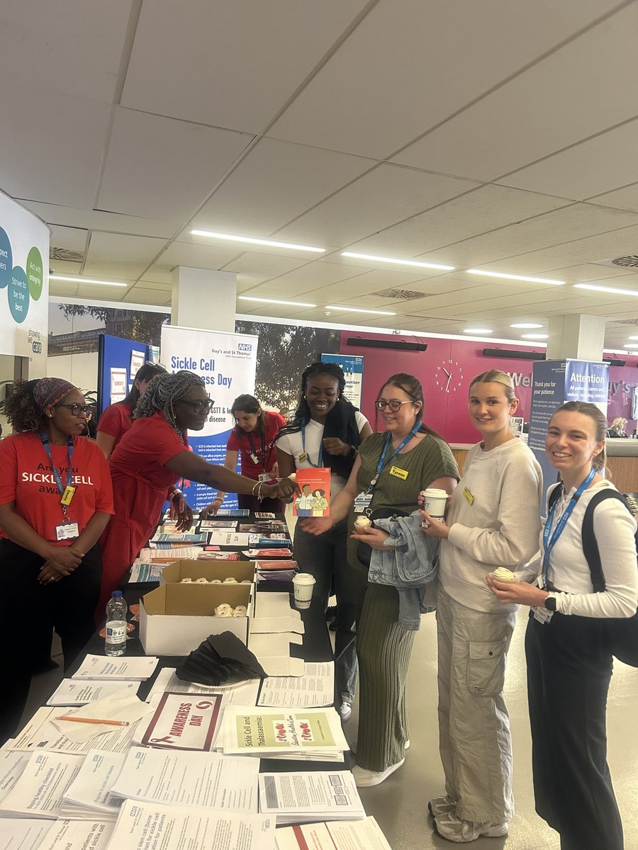 Nke19's tweet photo. World Sickle Cell Day 2024:
Action packed day raising awareness of SCD in South East London, networking, and collaborating with acute and community colleagues #WorldSickleCellDay @EvelinaLondon @GSTTnhs @SELondonICS @SickleCellUK @SELSEHCC https://t.co/76aLDTu3vD