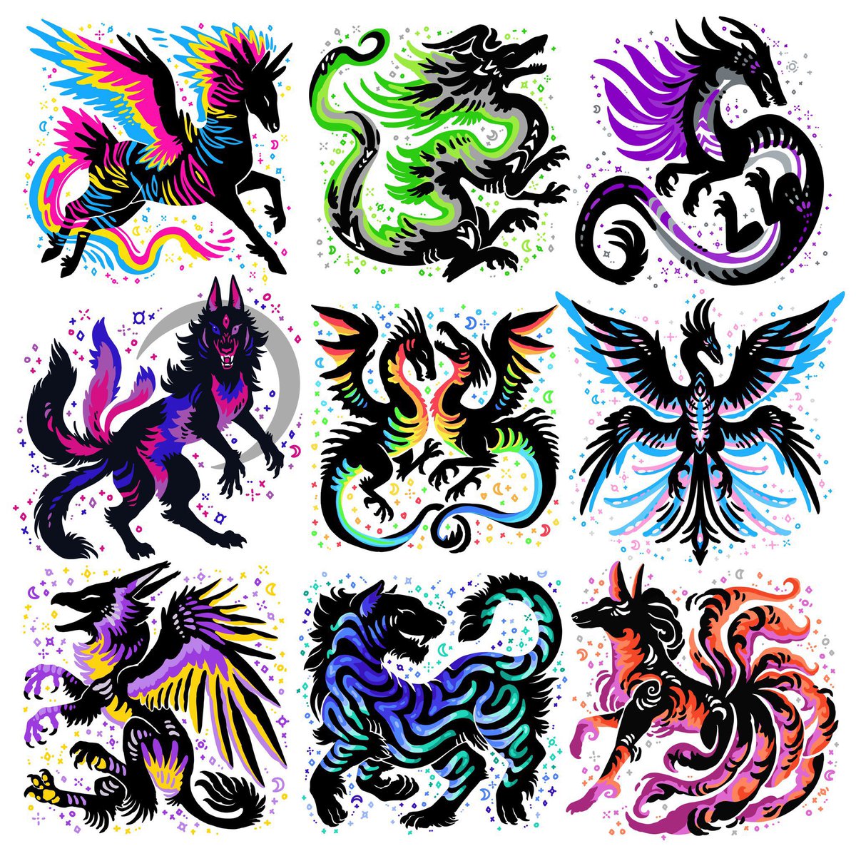 🌈✨Pride but mythical creatures ~