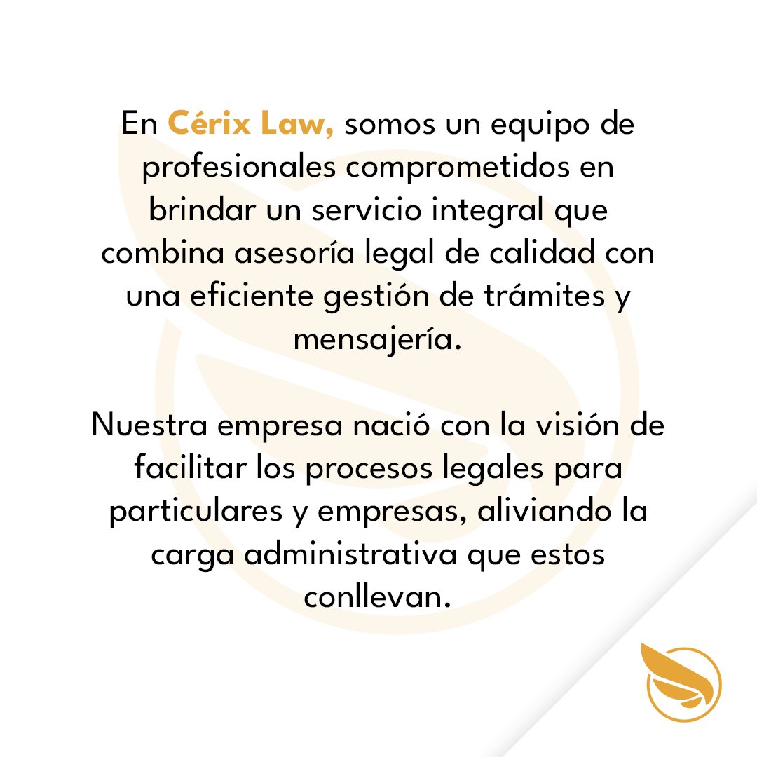 cerixlaw's tweet photo. ¡En Cérix Law, estamos aquí para ti!  Somos un equipo dedicado a ofrecerte asesoría legal de calidad y gestión eficiente de trámites. 🏛️

Nuestra misión es hacer tu vida más fácil, para que te enfoques en lo que realmente importa. 💼

#CérixLaw #AsesoríaLegal #GestiónDeTrámites https://t.co/5U90uTJyvi