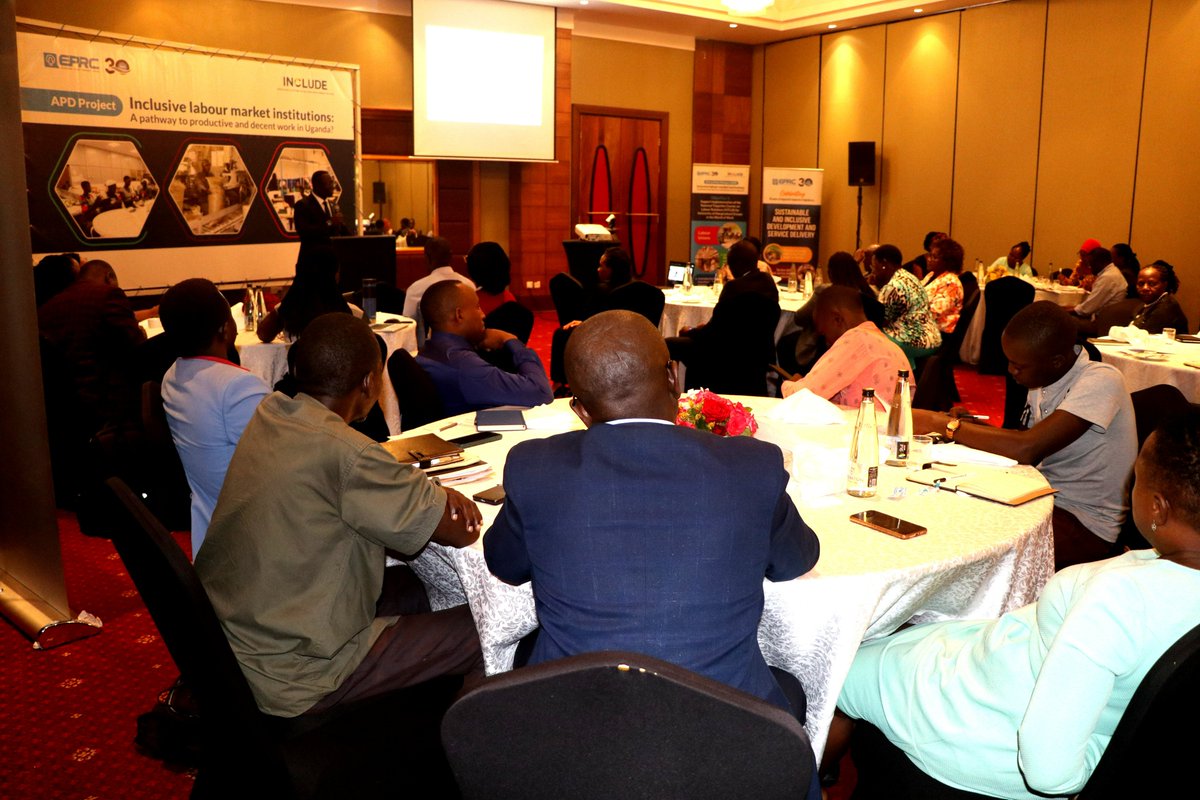 EPRC_official's tweet photo. The PS @Mglsd_UG joined us to launch a three-year research project on #inclusivelabour market inst'ns, a pathway to productive & #decentwork in Uganda. He stressed commitment 4 effective regulatory environ't frameworks 2 improve employability 4 women & youth #decentworkUG https://t.co/atPlJQYOpR
