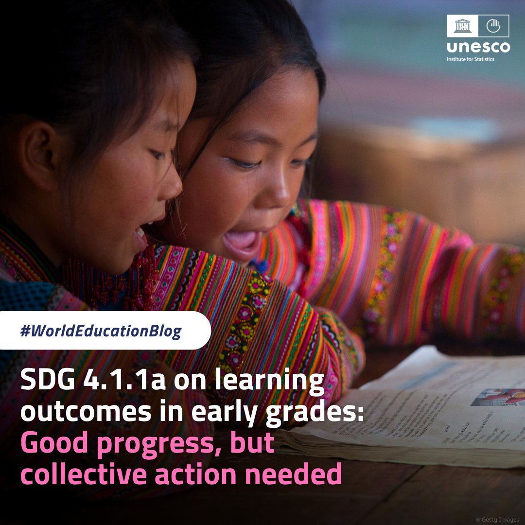 <a href="/UNESCOstat/">UNESCO Institute for Statistics</a> is working to restore the status of SDG 4.1.1a, measuring reading/math proficiency in early grades. With new benchmarks and a virtual fund, collective effort is crucial.
Learn more in the #WorldEducationBlog by @lcrouch1952 and <a href="/montoya_sil/">Silvia Montoya</a>:
bit.ly/4eIctTN