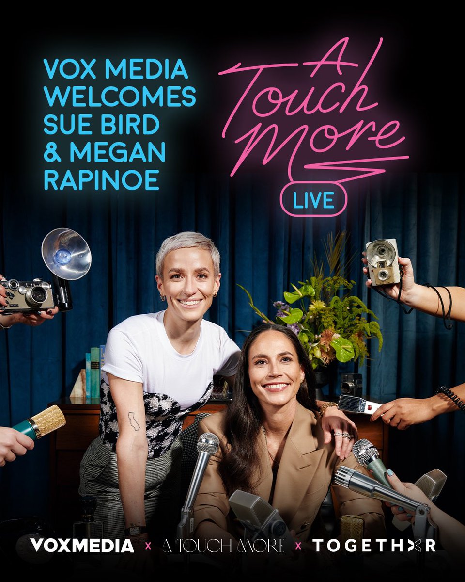 atouchmore's tweet image. We're partnering with @voxmedia to relaunch A Touch More Live!
From sports news to insider stories and the intersection of sports and pop culture, what began as an IG Live during the pandemic has evolved into so much more. 💕
New episodes drop this summer!