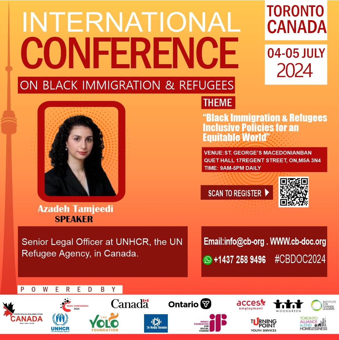CBDOC Canada (@cbdoca) on Twitter photo Meet Azadeh Tamjeedi, Senior Legal Officer at <a href="/UNHCRCanada/">UNHCR Canada π¨π¦</a>!
With a passion for social justice, Azadeh has dedicated her career to advocating for the rights of refugees and asylum-seekers. Azadeh is among the key speakers for our upcoming conference this July. Join us! #CBDOC2024 Meet Azadeh Tamjeedi, Senior Legal Officer at <a href="/UNHCRCanada/">UNHCR Canada π¨π¦</a>!
With a passion for social justice, Azadeh has dedicated her career to advocating for the rights of refugees and asylum-seekers. Azadeh is among the key speakers for our upcoming conference this July. Join us! #CBDOC2024