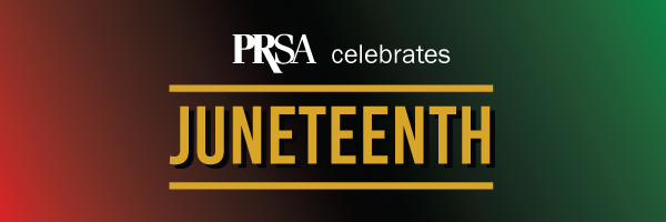Today, PRSA honors Juneteenth, a day of remembrance, reflection and community. Check out "Juneteenth 2024: The Enduring Fight for Equality and Justice", written by PRSA’s Black Voices Affinity Group: prsay.prsa.org/2024/06/14/jun…