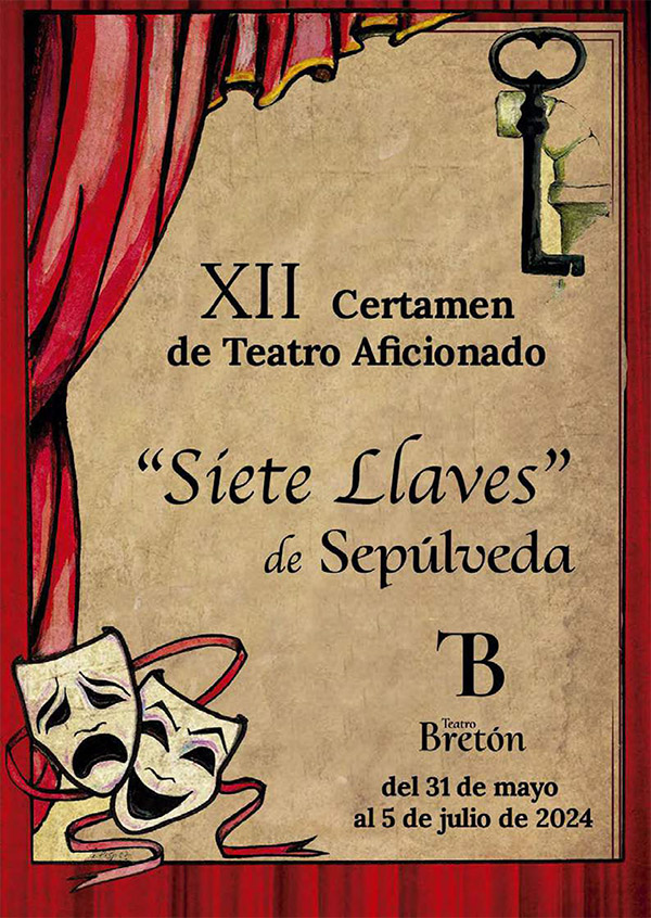 El próximo viernes 21 de junio estaremos en el Teatro Bretón de #Sepúlveda con nuestra obra El nombre, dentro del XII Certamen de Teatro Aficionado "Siete Llaves". Muy ilusionados al ser la primera representación de nuestra obra en un festival. Nos vemos en breve!!!