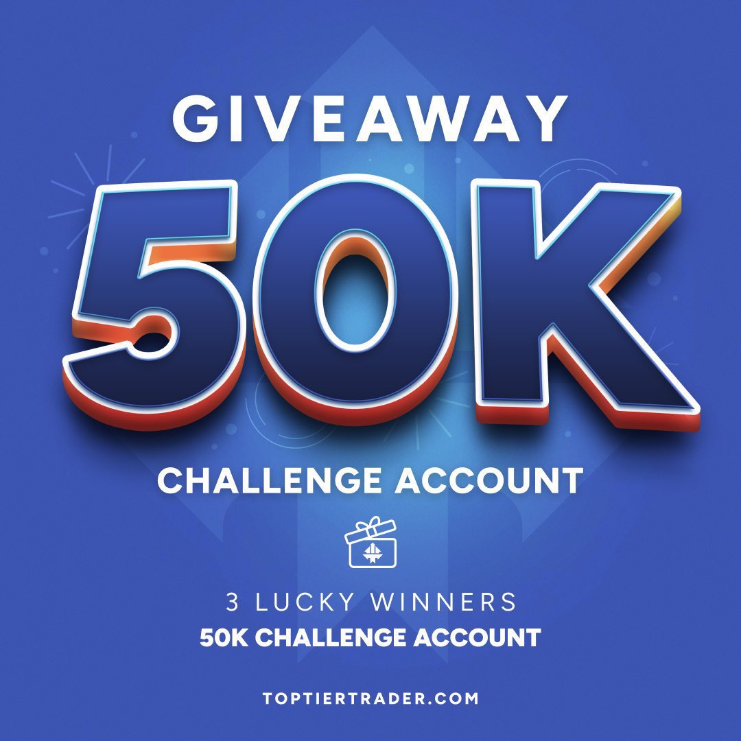Been a while so why not..

3 x 50k Challenge Giveaway 🔥

RULES: 

1️⃣. Follow: <a href="/Mona_Trades/">Mona</a>, <a href="/JoeBankss/">JoeBanks | Community Specialist</a>, <a href="/_toptiertrader/">TopTier Trader</a> , <a href="/daveguttman_/">David Guttman | Entreprenurial Executive</a> , @TopTierSusy 

2️⃣. Like , rt &amp; tag 3 trading friends ✨

3️⃣. Turn my post noti on 🔔

Winners announced in 72 hours

Follow all steps ~ Good