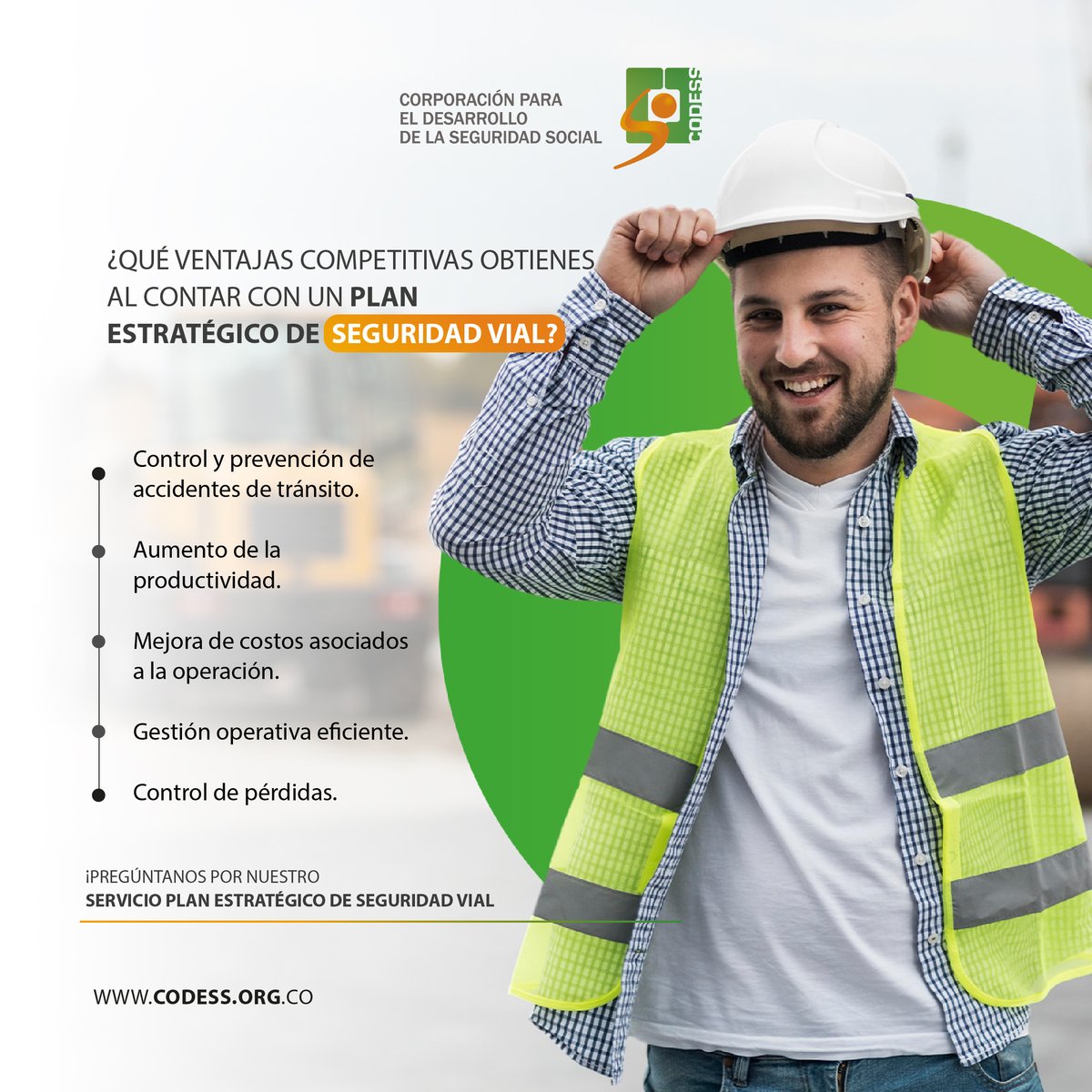 codessco's tweet photo. Nuestro #PESV evitará accidentes de tránsito, impulsará la eficiencia laboral y permitirá una gestión operativa eficiente. ¿Es lo que buscas? ¡Contáctanos ahora! https://t.co/MpU2knT7oX https://t.co/76IulM1dzU