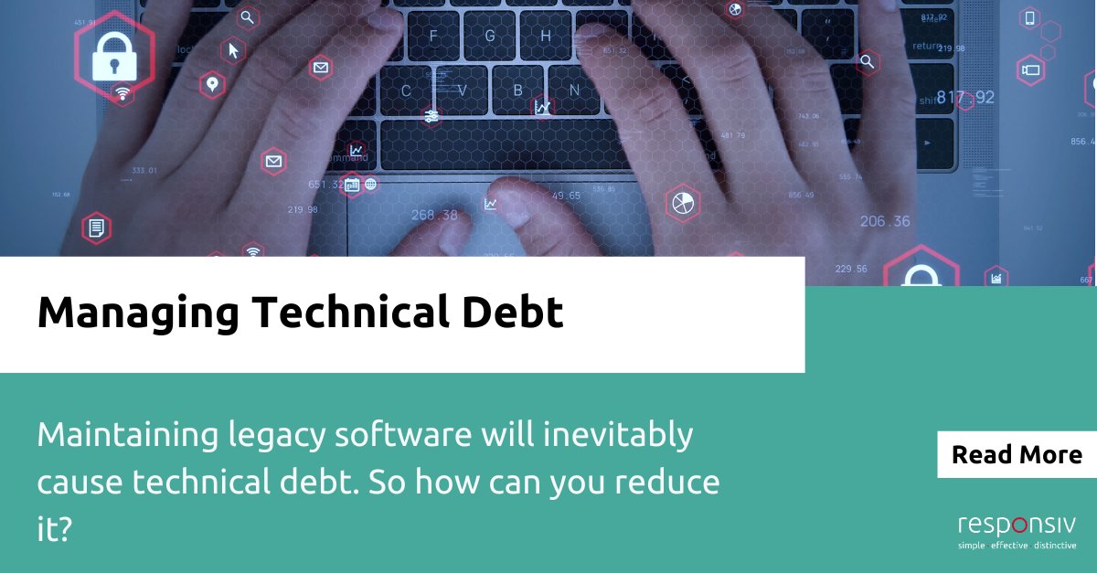 BeingResponsiv's tweet photo. By 2025 companies will be spending 40% of their IT budget on technical debt.

Find out more about technical debt and how to reduce it below:
https://t.co/MPclkoVQ25 https://t.co/Ir4JC04bg0