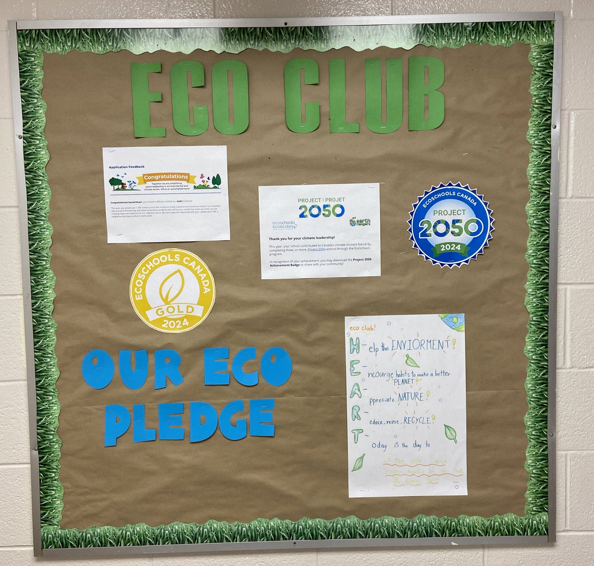 Congratulations Sacred Heart! We are certified 💛GOLD💛 eco school! We did so many projects that we also achieved our Project 2050 badge! Thank you to the fabulous students in the ECO club for running some fabulous events this year and thank you to the school for participating!