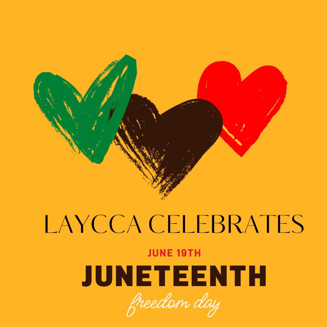 HAPPY JUNETEENTH!

Today we recognize an important date in American History as we celebrate freedom, equality, as well as the strength and resilience of those who helped reach this milestone. 💚🖤❤️

#Juneteenth  #FreedomDay #juneteenth2024 #equality #freedom #culture #laycca