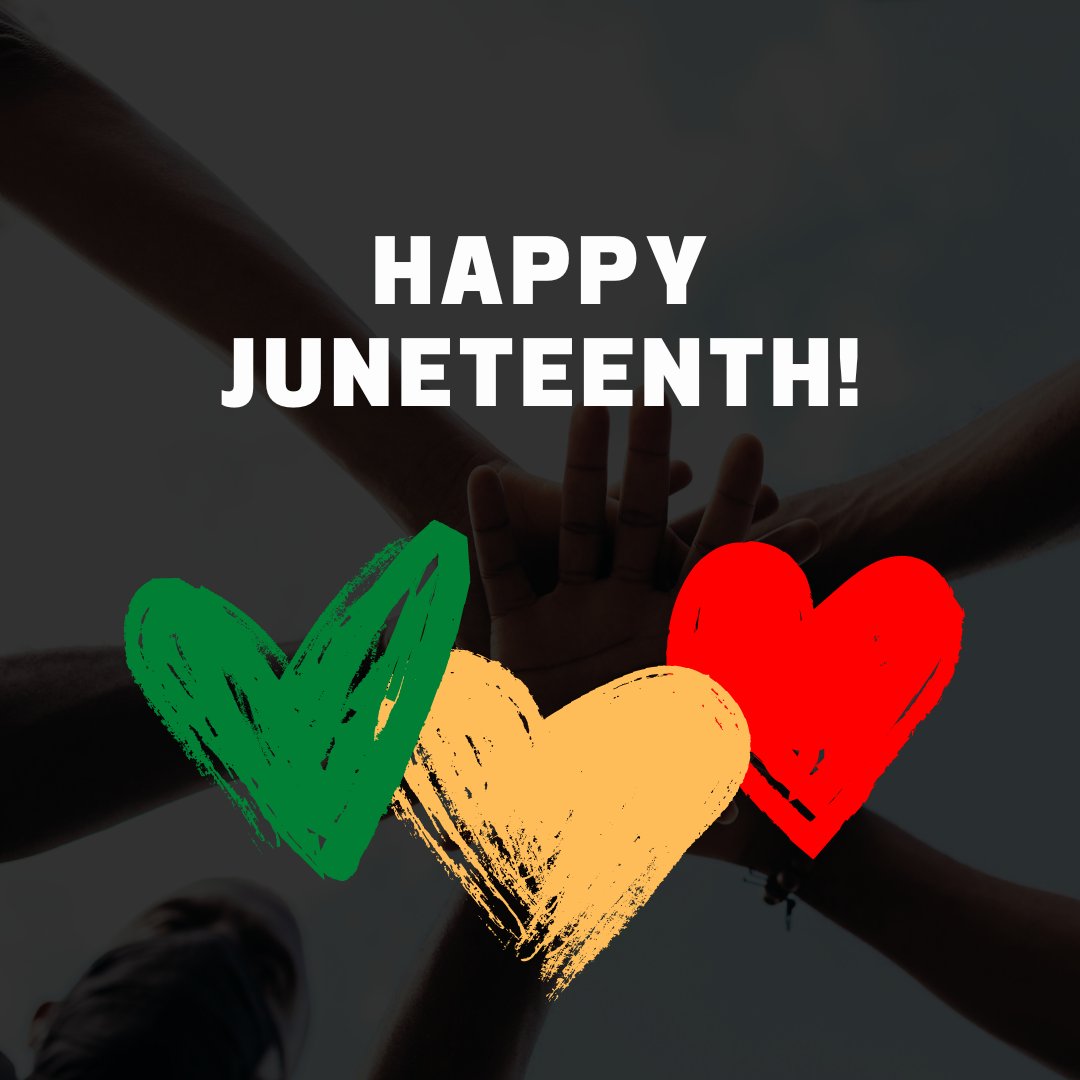 NsureApp's tweet photo. Happy Juneteenth! Today we celebrate the emancipation of enslaved African Americans and honor their resilience, strength, and perseverance. Let us continue to educate ourselves and work towards creating a more just and equal society for all. https://t.co/rv5ZwaGcNY