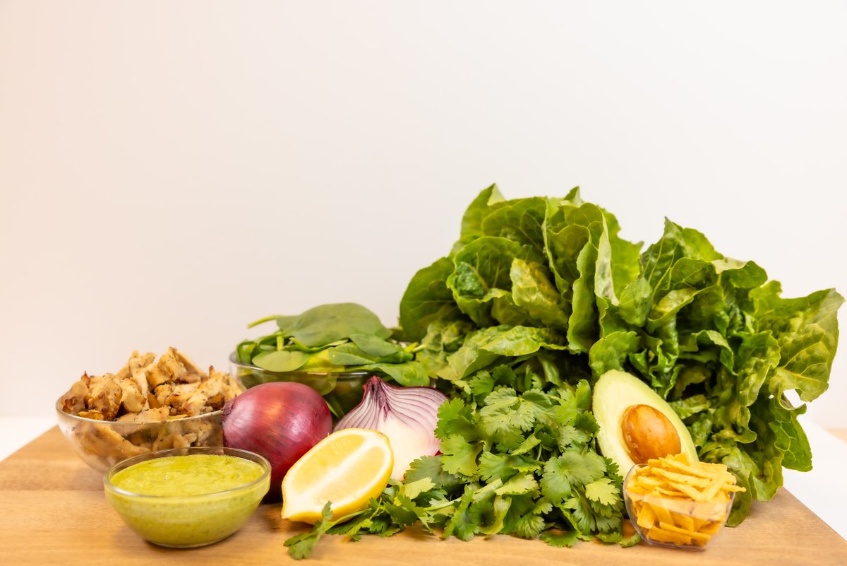 rootandsprig's tweet photo. The magic starts with the ingredients ✨💚 

Our Chicken &amp; Avocado Salad, formerly known as the Southern Border, is everything you would want in a salad. https://t.co/Umt6H6qsTW