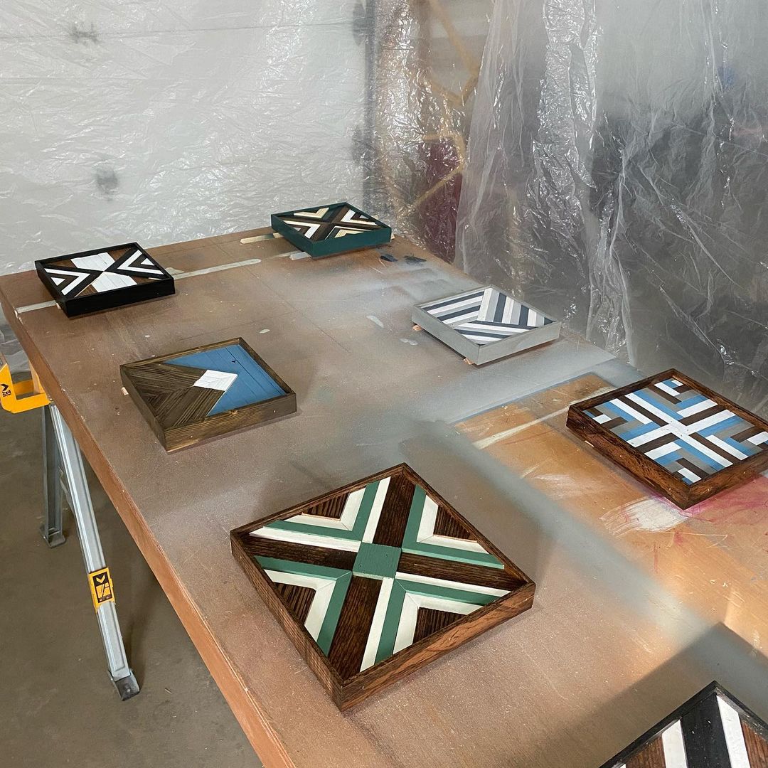 "Finished these off with 3 coats of water-based poly. I’m getting better with my @fujisprayofficial sprayer, coats are going on nice and even"

That's exactly what we like to hear 715Woodworks!