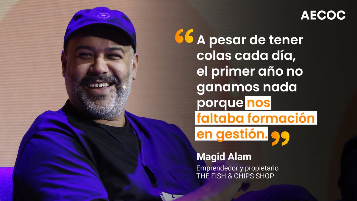 AECOC_ES's tweet photo. 💬 "A pesar de tener colas cada día, el primer año no ganamos nada porque nos faltaba formación en gestión."
➡️ Magid Alam - THE FISH & CHIPS SHOP
#AECOCHoreca https://t.co/hUQ9vu4ae8