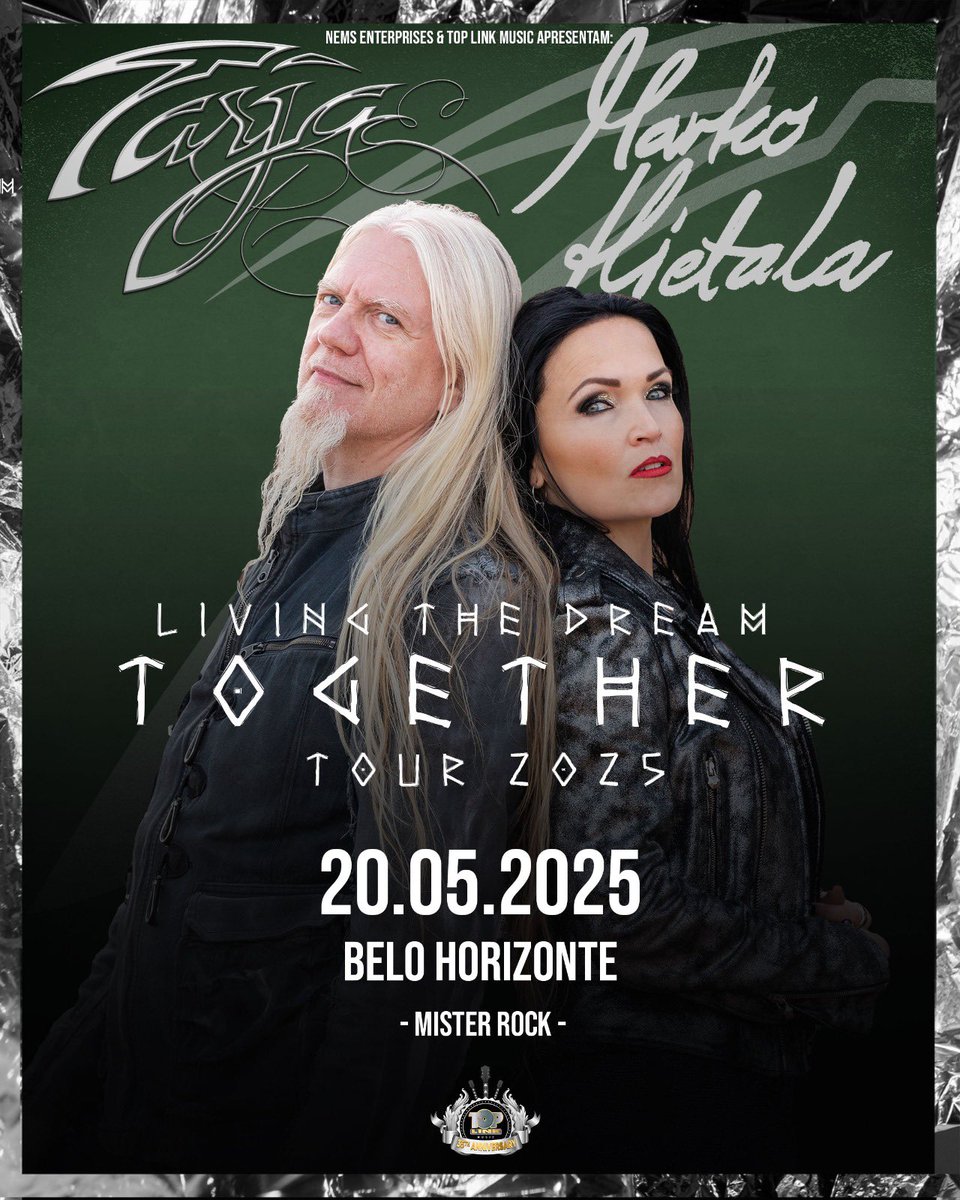 tarjaofficial's tweet photo. Tickets 🎟️ 
Curitiba - Bilheto
Belo Horizonte - Ingressos Fansociety
Porto Alegre - Sympla
São Paulo - Tokyo Marine https://t.co/W8TZ2Q76X5