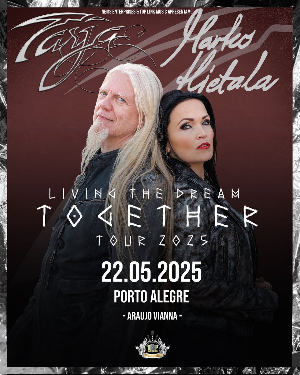 tarjaofficial's tweet photo. Tickets 🎟️ 
Curitiba - Bilheto
Belo Horizonte - Ingressos Fansociety
Porto Alegre - Sympla
São Paulo - Tokyo Marine https://t.co/W8TZ2Q76X5