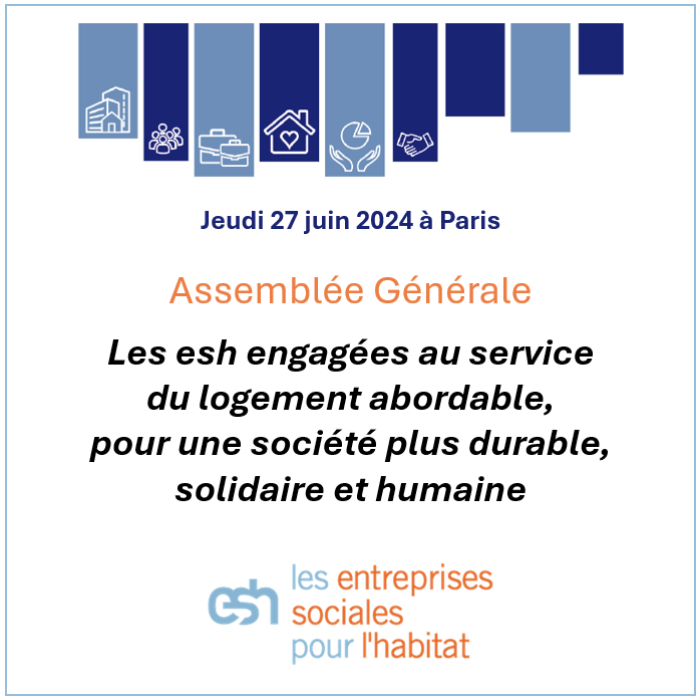 FederationESH's tweet photo. 📣 La Fédération des esh tiendra son assemblée générale le 27 juin, à Paris.
La séance publique commencera à 10h30 avec pour thème "Les esh engagées au service du logement abordable, pour une société plus #durable, #solidaire et humaine". #LogementDurable
➕ Programme à venir. https://t.co/A7afooGKN8