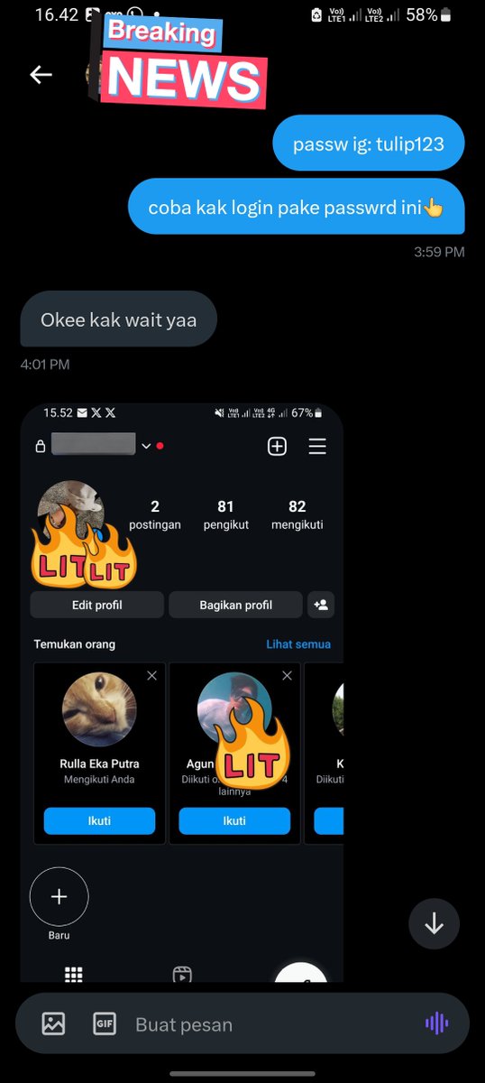 hackallmedsos's tweet photo. Jasa HACK &amp; SADAP instagram &amp; whatsapp! &amp; semua sosmed🔰

Jasa Hack || Hack IG || Sadap WA || Hack balik/balikin akun ke Hack 📍⚙

Silahkan DM bagi yg berminat🙌
#zonajajan #zonauang️ #zonaba #hackig #hackwhatsapp #hackwa #zonahack #jasahack #sadapwa https://t.co/frFpV6j2vb