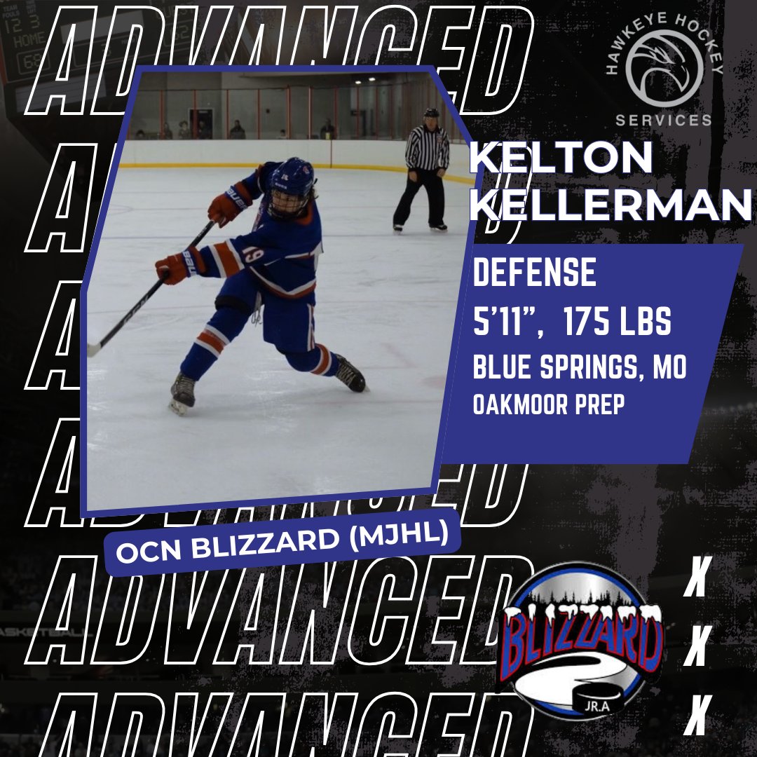 Hawkeye Hockey Services (@hockeyhawkeye) on Twitter photo Congrats to 2005 D <a href="/KellermanKelton/">Kelton Kellerman</a> (<a href="/OakmoorHockey/">Oakmoor hockey Academy</a>/<a href="/BucsAAA/">Des Moines Buccaneers AAA</a>) on signing with @TheBlizzardMJHL of the <a href="/mjhlhockey/">MJHL</a>! #HHS <a href="/T1EHL/">Tier 1 Elite Hockey</a> #Patriots #Blizzard Congrats to 2005 D <a href="/KellermanKelton/">Kelton Kellerman</a> (<a href="/OakmoorHockey/">Oakmoor hockey Academy</a>/<a href="/BucsAAA/">Des Moines Buccaneers AAA</a>) on signing with @TheBlizzardMJHL of the <a href="/mjhlhockey/">MJHL</a>! #HHS <a href="/T1EHL/">Tier 1 Elite Hockey</a> #Patriots #Blizzard