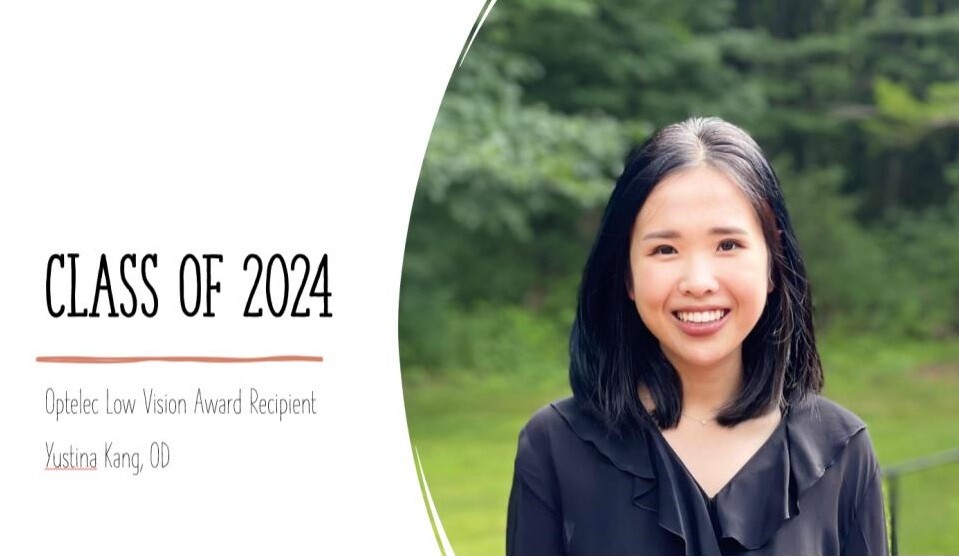 Optelec's tweet image. Congratulations, Dr. Kang! Yustina Kang, OD was a Class of 2024 graduate from @NECO424 and a recipient of the 2024 Optelec Excellence in Low Vision Award.  We wish her much success at Nilsen Eye Care!

#ClassOf2024 #Optometry #OptometryPractice #Optometrist #LowVision