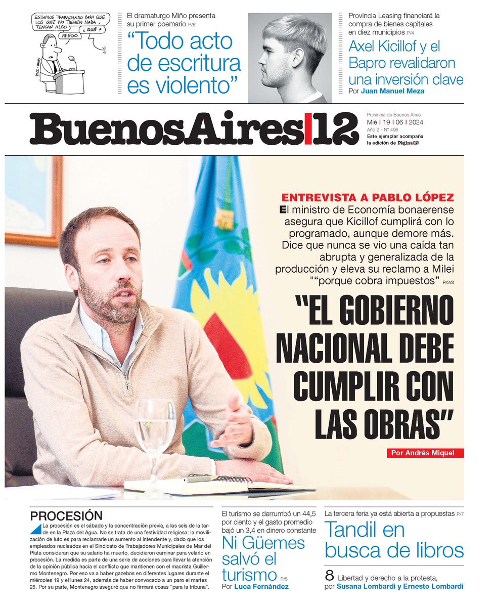 En la PBA demandamos que el Gobierno nacional cumpla con sus funciones y haga las casi mil obras que están interrumpidas; ya que recauda impuestos para llevar adelante muchas de ellas, al no hacerlas está faltando a su obligación constitucional

Comparto lo conversado con BA/12👇🏼