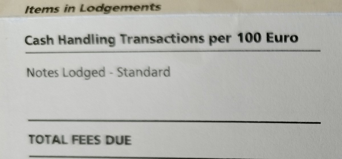 #AIB, are they seriously charging me 0.45c every time I lodge €100 via a machine?