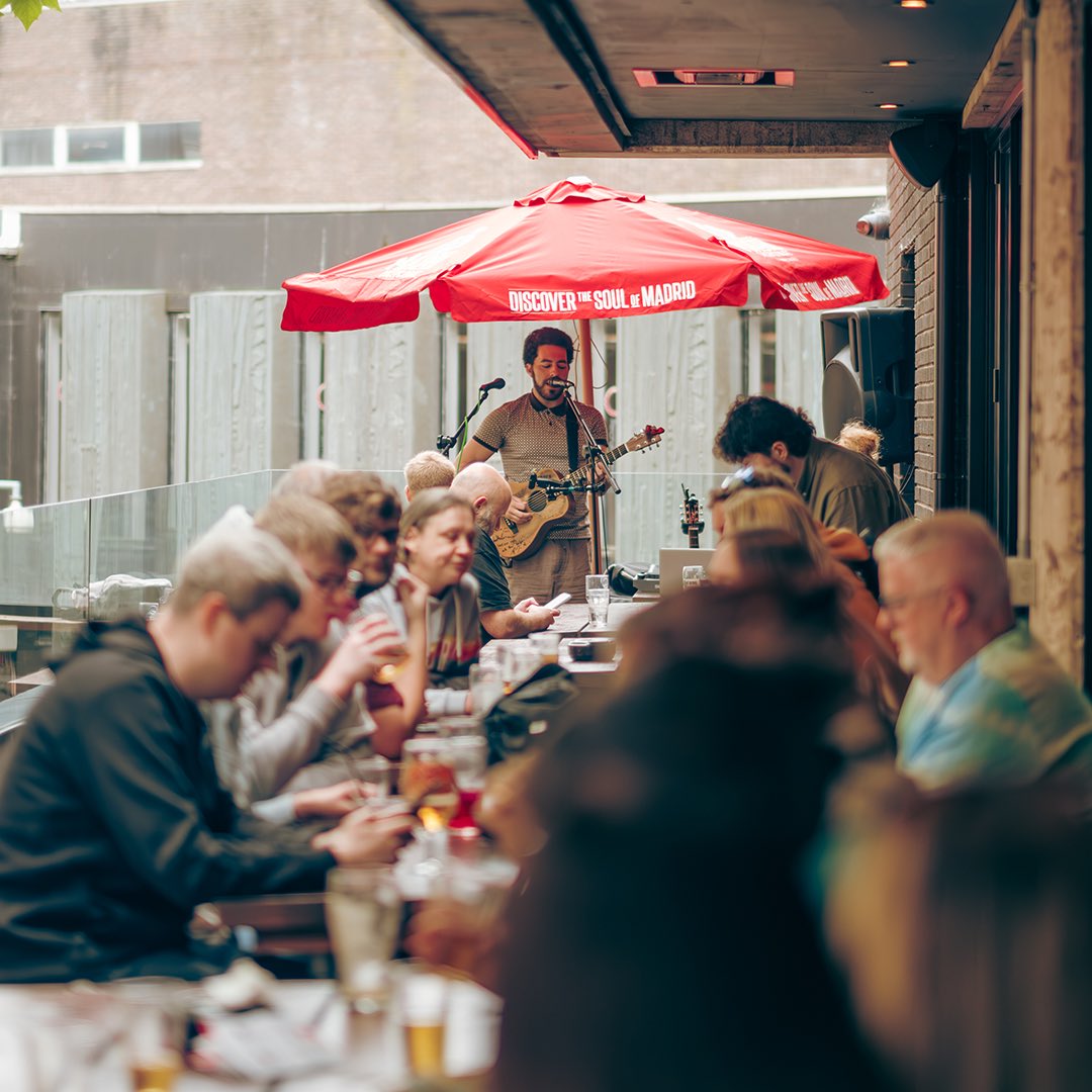 hmvempire's tweet photo. This Saturday afternoon we have Danny Ansell, Caitlin &amp; Joseph Davis playing on our balcony 2-5PM ☀️
Free entry all day.

🍻 Selected pints £3.75, Cocktails 2 for £12
🍔 Plenty of quality food traders right infront of the venue, food can be brought into the bar &amp; on the balcony https://t.co/GILwiUmzJ0