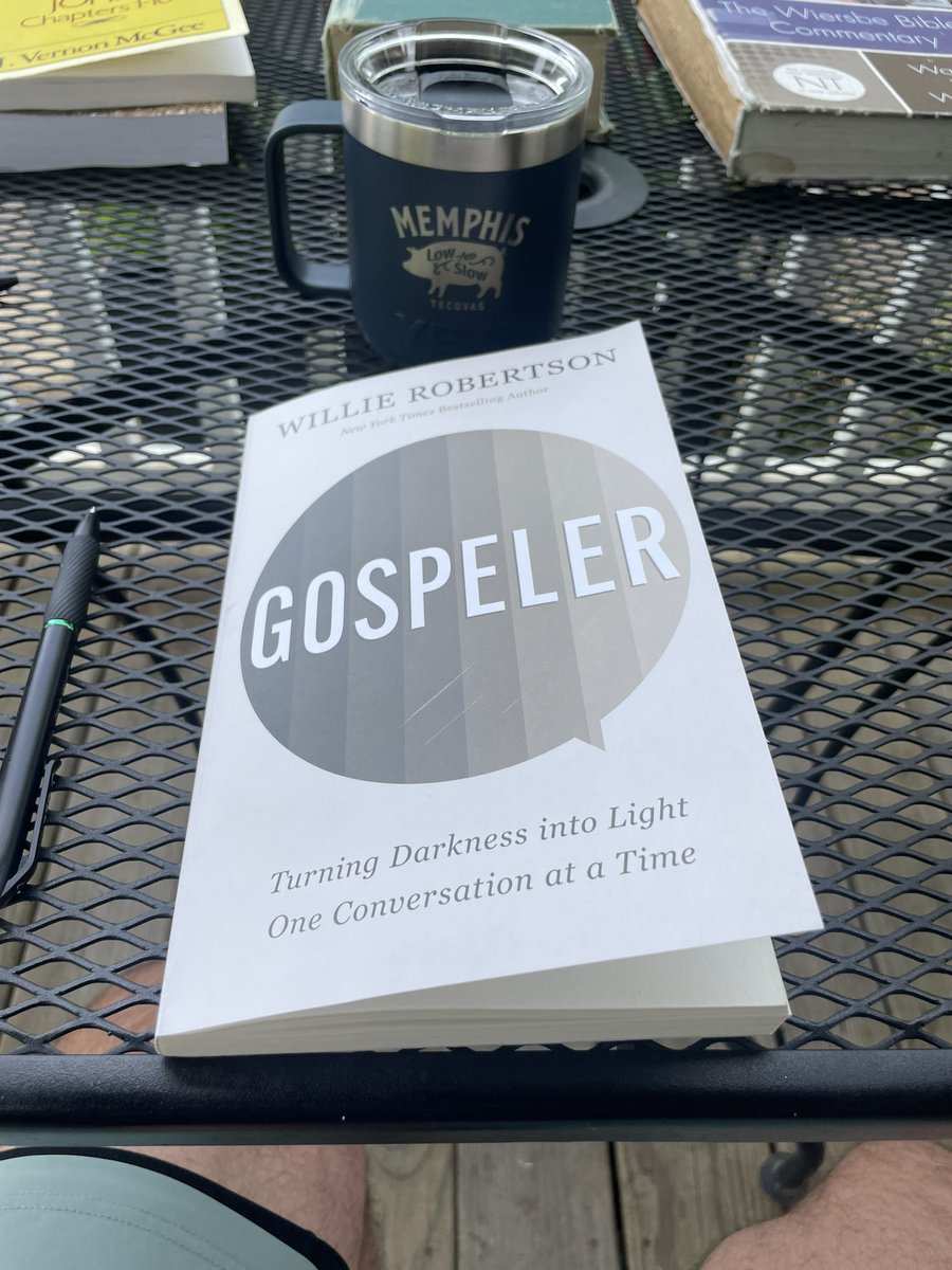 fishrobinson's tweet photo. A buddy of mine gave me this book and let me tell you, It’s Fire! @williebosshog #GOSPELER I highly recommend it to every follower of Jesus I know…. It will challenge and encourage you to share your Gospel Story…#SeekShapeSend #ShareTheGospel
#TheWorldNeedsJesus https://t.co/Y2lQioXpTk