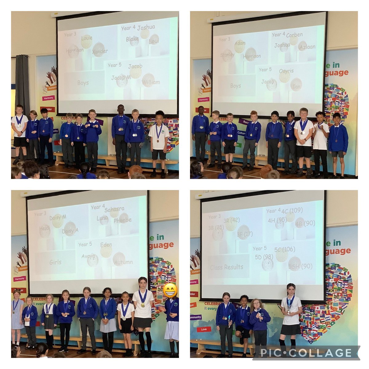 ReinwoodJuniors's tweet photo. After each year group competed in a wonderful sports day, we had a marvellous medal ceremony for the top 3 boys and girls in each year group! Well done to all of our fantastic athletes. #RJSPE #RJS3F #RJS3B #RJS3R #RJS4H #RJS4B #RJS4C #RJS5D #RJS5C #RJS5SH https://t.co/JPNRXYkXr5