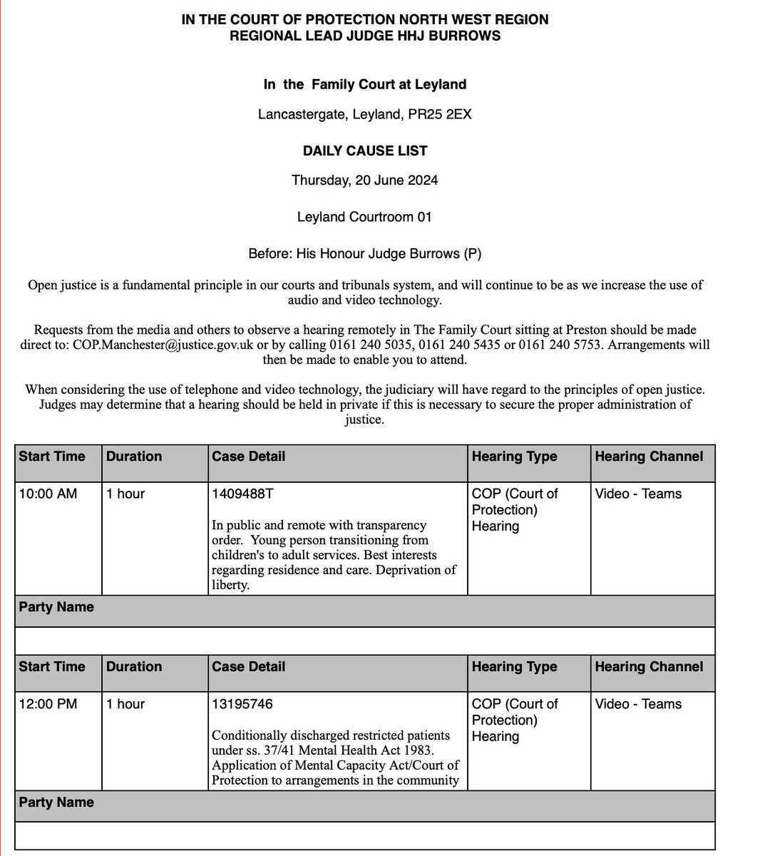 Open Justice Court of Protection Project tweet media
