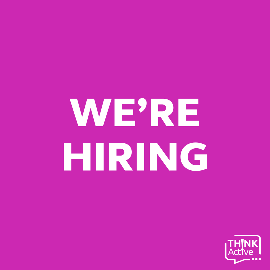 Think Active are hiring for two roles - a Partnership Manager and Trustees.

For more information about both of these roles and details on how to apply, please head to our website: thinkactive.org/jobsopportunit…