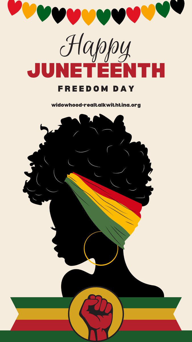 WidowhoodRTWT's tweet photo. Happy Juneteenth ✊🏿✊🏾✊🏽✊🏼✊🏻
#Juneteenth #wrtwt https://t.co/RCbl5wCnHv