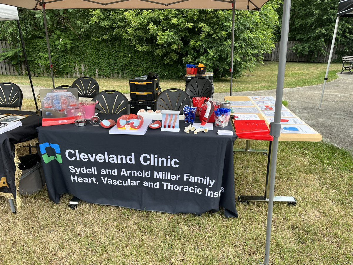 Heart RN (@clevclinicheart) on Twitter photo Cleveland humidity won’t stop us! The Men’s Health Event at Langston Hughes is the place to be! Come get your free screenings and heart education ❤️
#HVTIInTheCommunity
<a href="/leekirksey/">LeeKirkseyMD</a>
<a href="/CleClinicHVTI/">Cleveland Clinic Heart, Vascular & Thoracic</a> Cleveland humidity won’t stop us! The Men’s Health Event at Langston Hughes is the place to be! Come get your free screenings and heart education ❤️
#HVTIInTheCommunity
<a href="/leekirksey/">LeeKirkseyMD</a>
<a href="/CleClinicHVTI/">Cleveland Clinic Heart, Vascular & Thoracic</a>