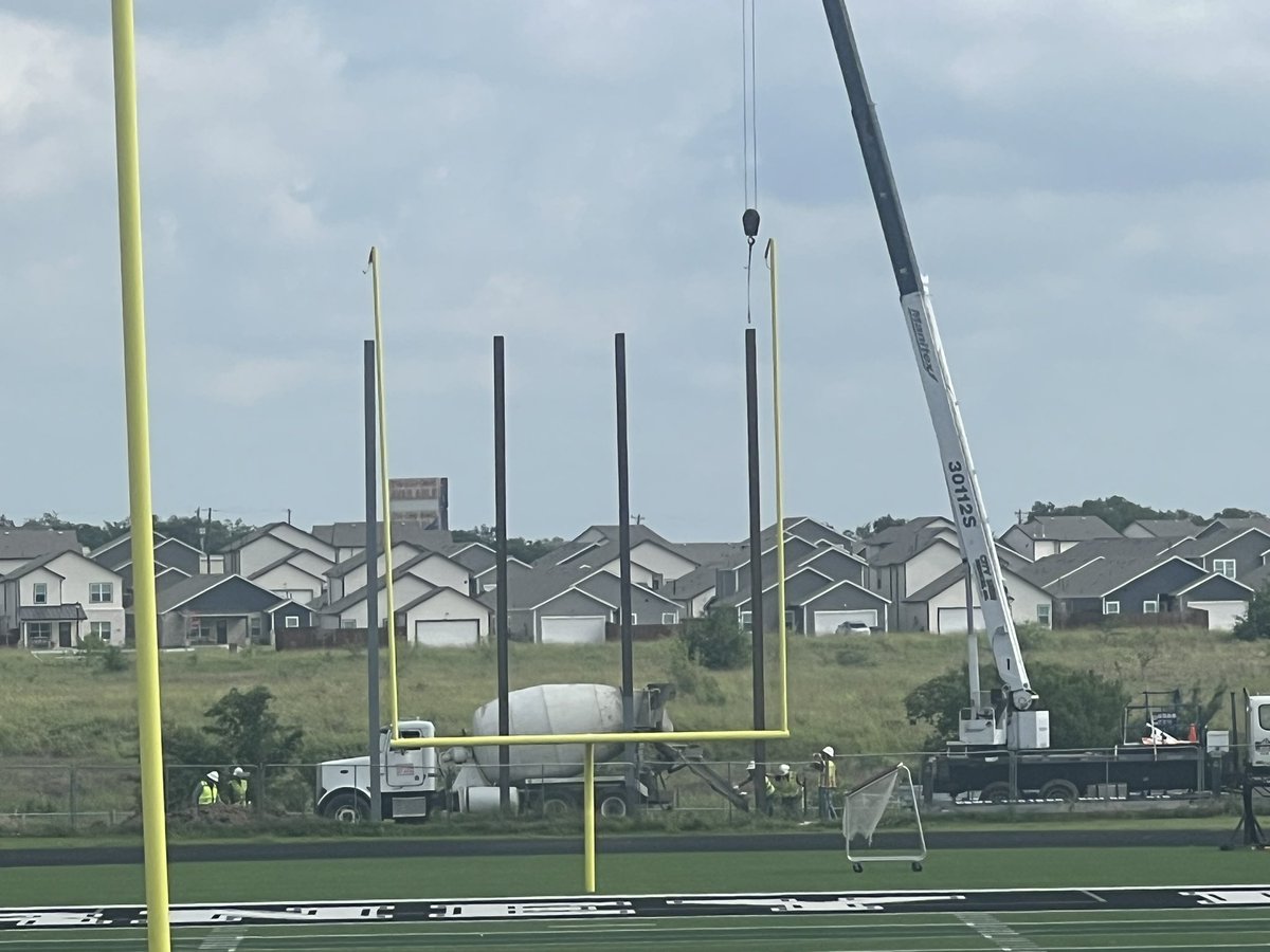 Our new stadium is taking shape! Home stands and scoreboard coming soon!!! Can’t wait for Falcon Football 2024!!!!!
#WAWG