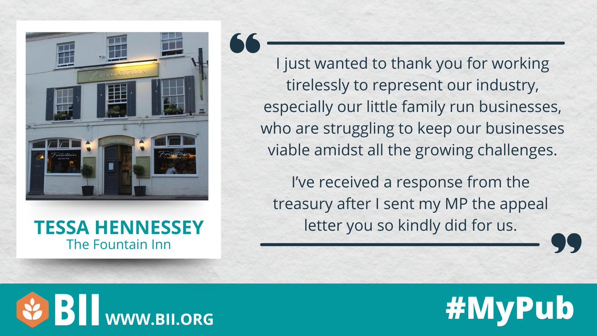 BIIandBIIAB's tweet photo. Hear from Tessa Hennessey at The Fountain Inn about what the BII does to represent the hospitality industry.
Find out more about the #MyPub campaign on our website at https://t.co/uOzeNLQp7A
#hospitality #pubs #licensee #pub #bii #BIIMyPub https://t.co/L5gLZGc3Gr