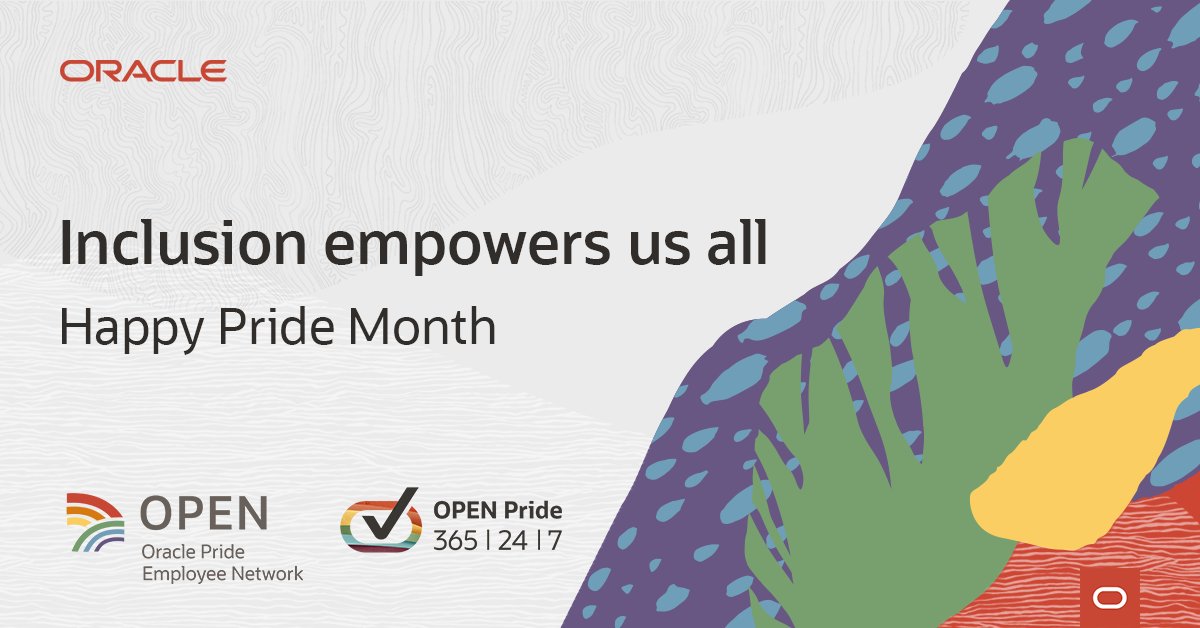 rickfrancisco's tweet image. Happy #PrideMonth from all of us at Oracle 🌈 I’m honored to be part of a company that champions the LGBTQ+ community and empowers all people to thrive—no matter their orientation, identity, or expression. #OracleForAll
social.ora.cl/6016gyL14
