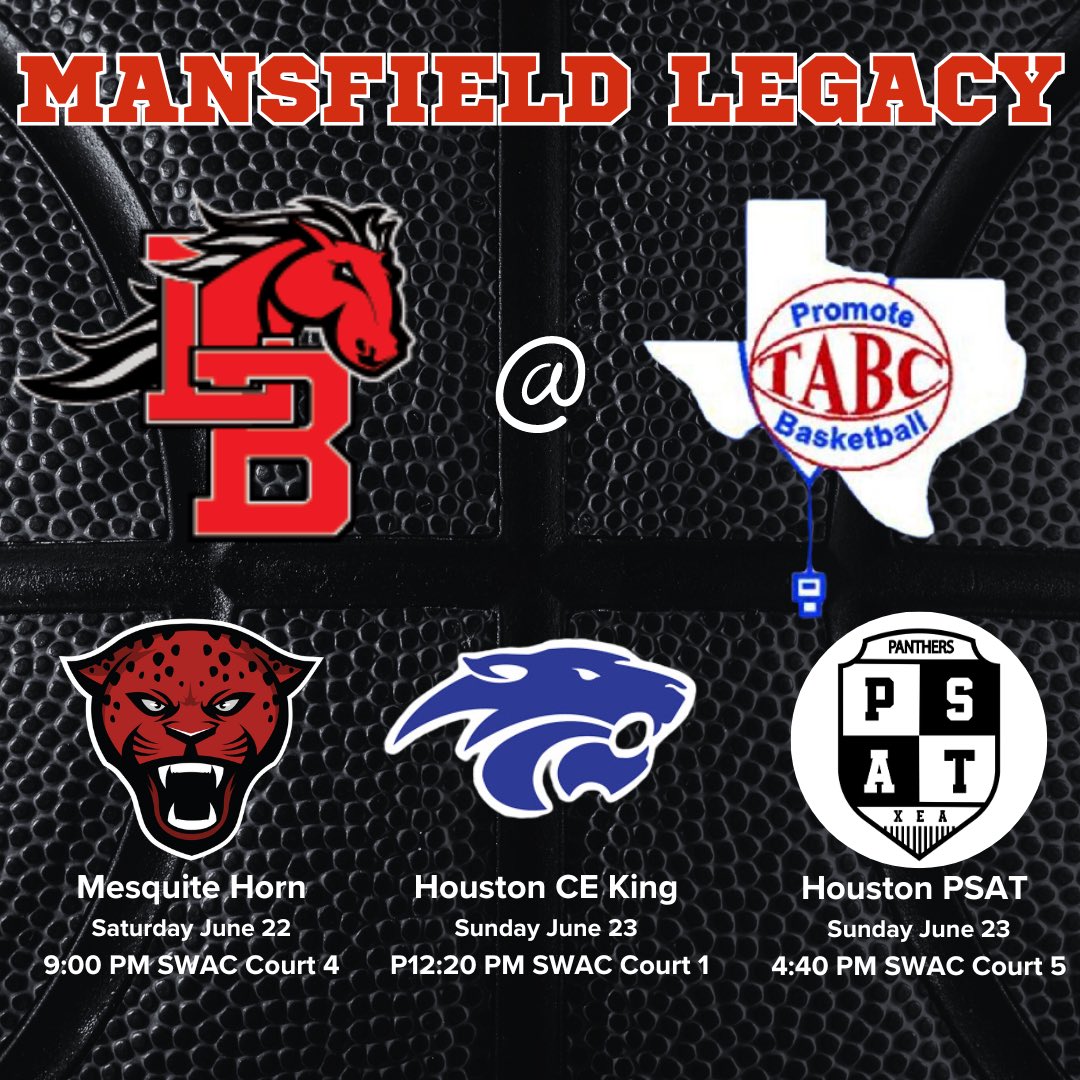 TABC showcase schedule….