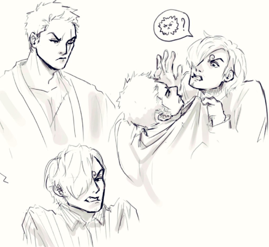 Grumpy couple energy🐒 
#zosan