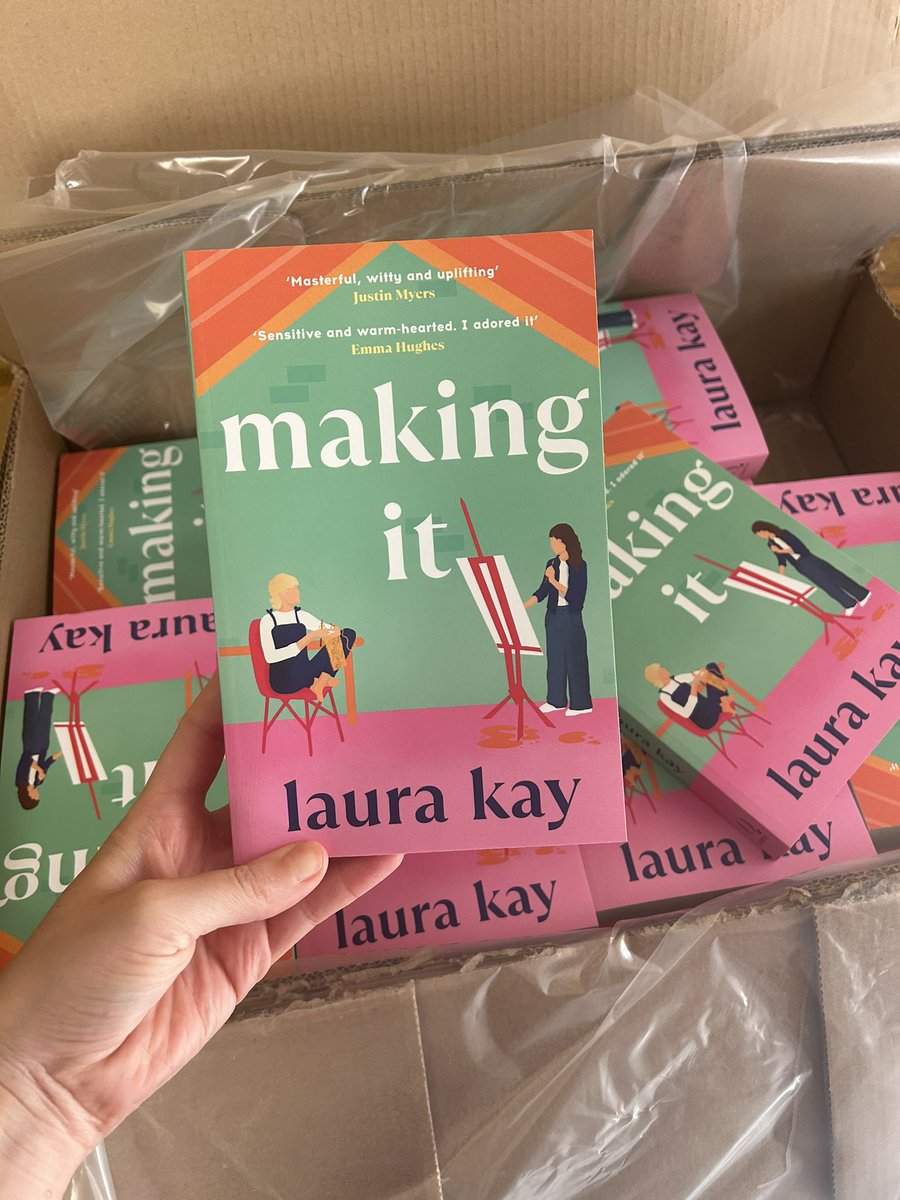 My author copies of MAKING IT arrived today! There are 7 million of them and I live in a small flat with a wolf so if you work for a charity/are organising a fundraiser etc. where a copy or two might be useful then lmk!