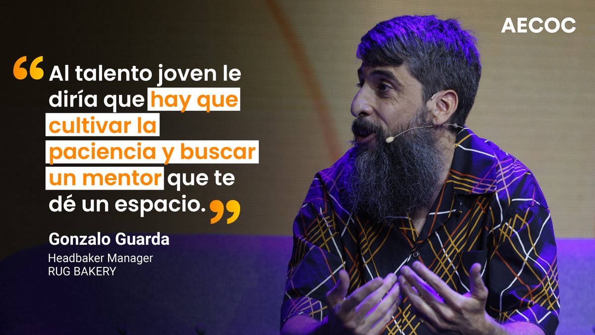 AECOC_ES's tweet photo. 💬 "Al talento joven le diría que hay que cultivar la paciencia y buscar un mentor que te dé un espacio."
➡️ Gonzalo Guarda - RUG BAKERY
#AECOCHoreca https://t.co/RXypDN0URC