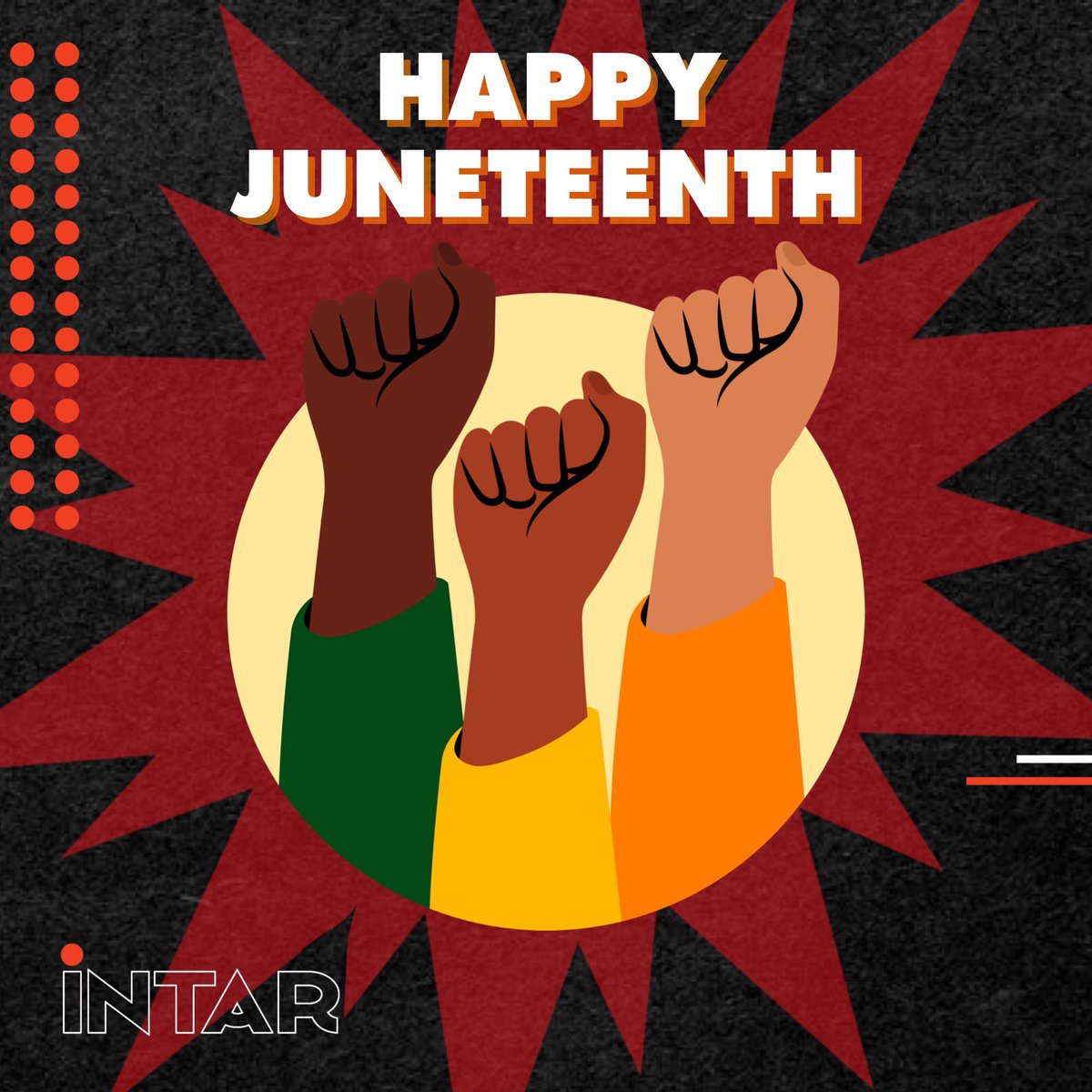 INTARTHEATRE's tweet image. Today and every day, we celebrate the resilience and beauty of Black lives. Happy Juneteenth from INTAR! 

#intar #intartheatre #junetheenth #freedomday #freedom