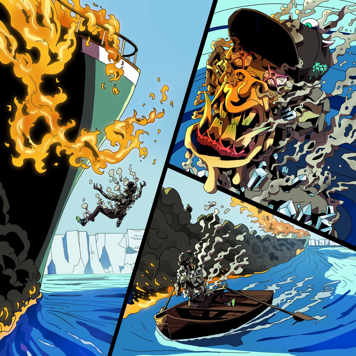 What the hell happened! I only stepped out for a quick smoke...